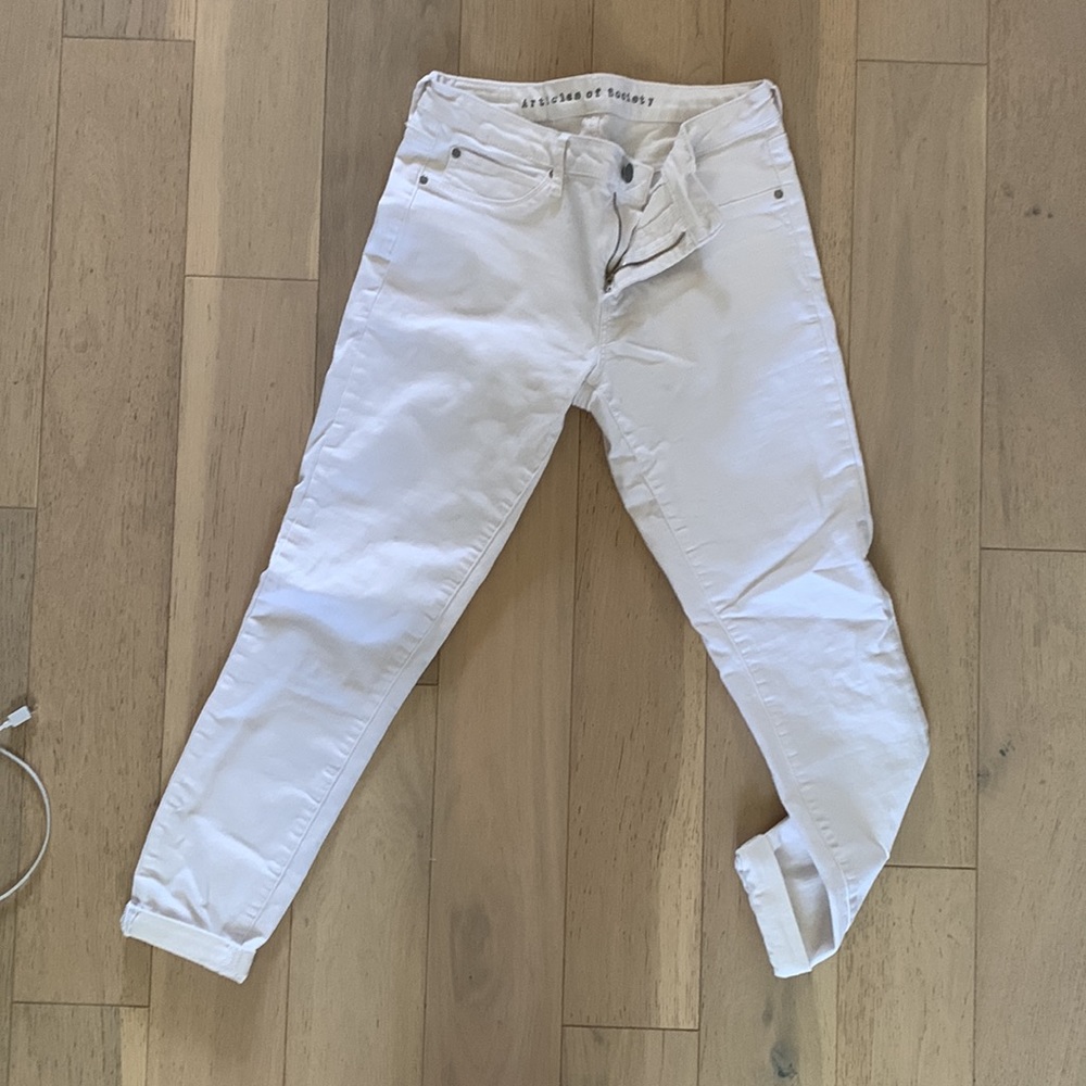 Articles of Society White Denim Jeans size 28